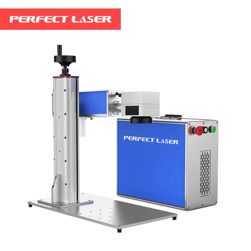 

Perfect laser 20W 30W 50W 100W Fiber Laser Marking Machine print logo image On Metal gold silver and hard plastic promote price