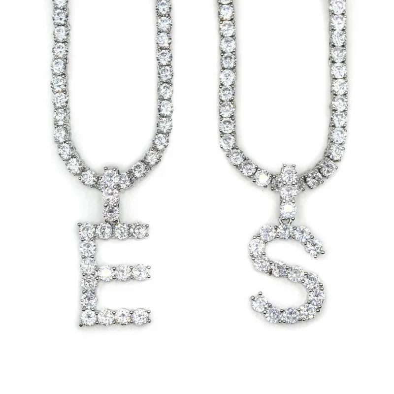 

wholesalers personalised Hip Hop ice out bubble letter custom name necklace jewelry gold plated