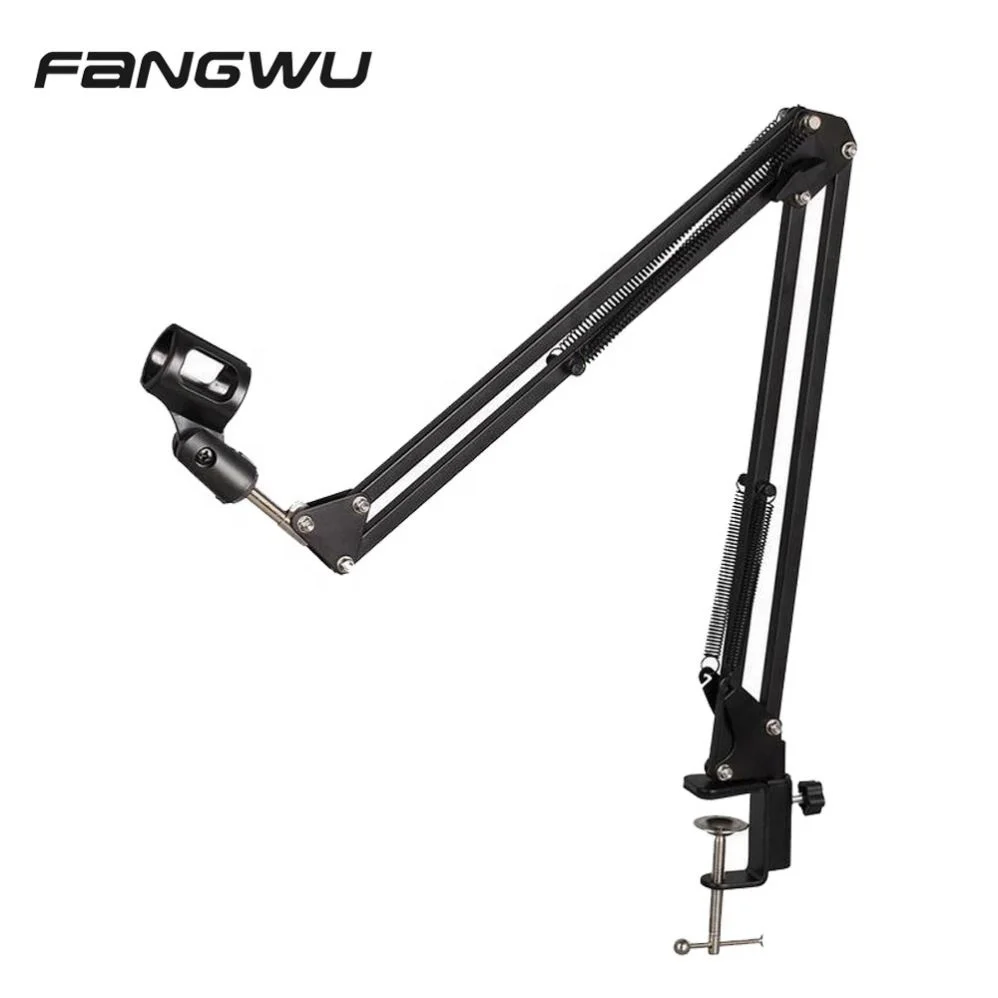 

Wholesale Good Price Folding Arm Microphone With Scissor Chrome Cymbal Boom Stand, Black,white,red,blue