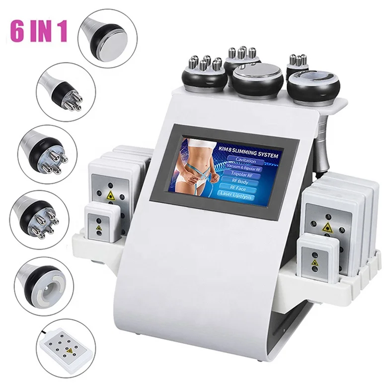 

Home Amincissant La 6in1 Cavitador RF Kim 8 Maquina De Cavitacion 6 En 1 Lipolaser Professional Laser Cavitation Lipo Machine, White