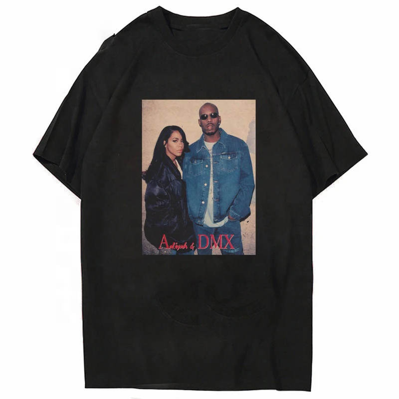 

Wholesale RIP DMX Printed Hip Hop T Shirt O Neck Black Super Dry Plus Size Graphic Streetwear Men's Tshirt