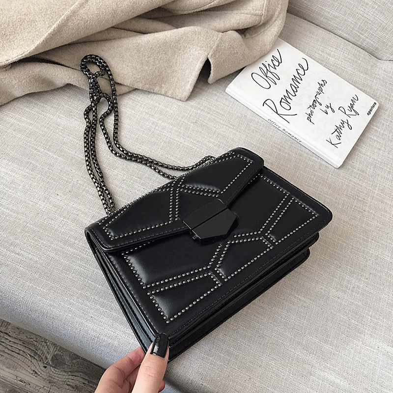 

New fashion ladies bag chain sling shoulder bag women's backpack