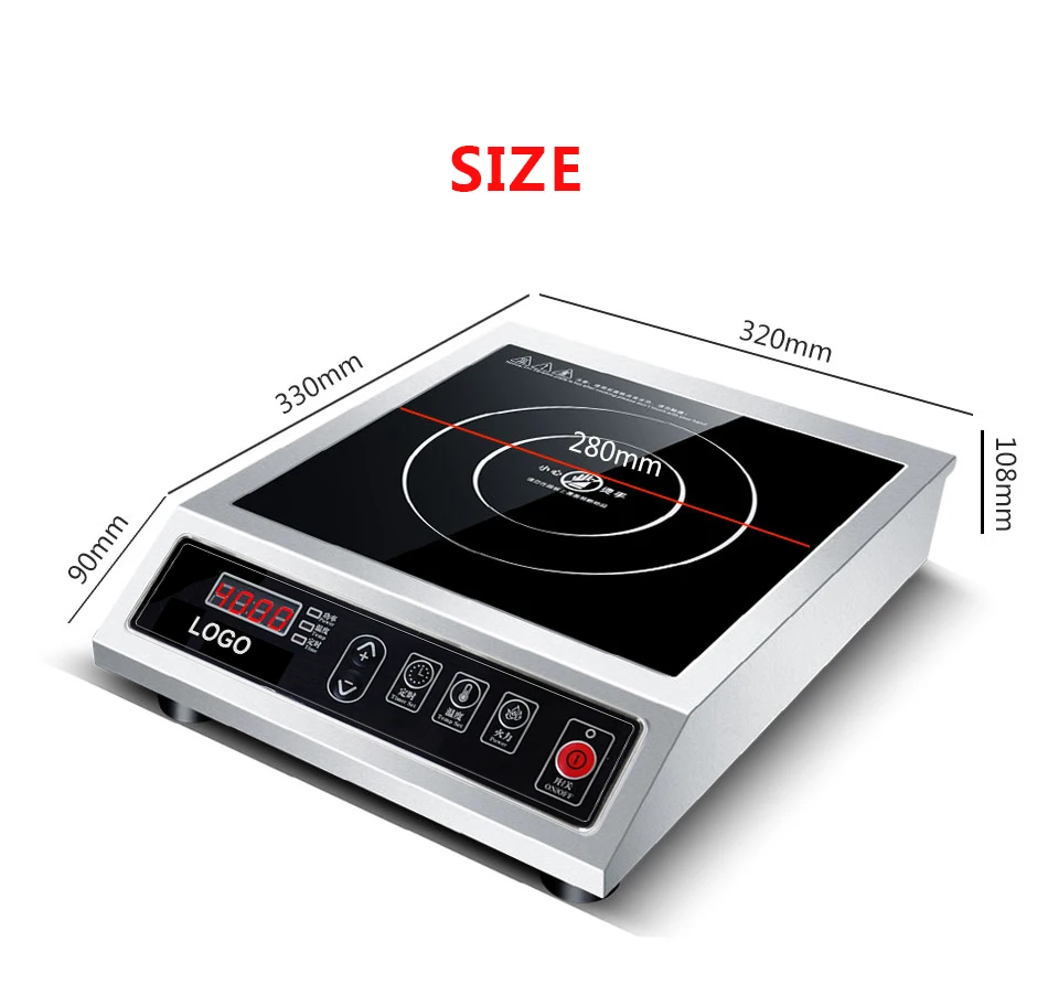 Hot Selling Stainless Steel Sturdy Industrial Induction Cookers
