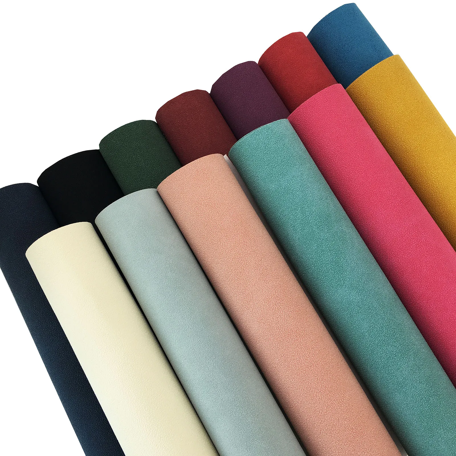 

By the Yard Faux Suede Synthetic Leather PVC Faux Leather Fabric Leatherette Craft for Bows Bags Shoes Accessories