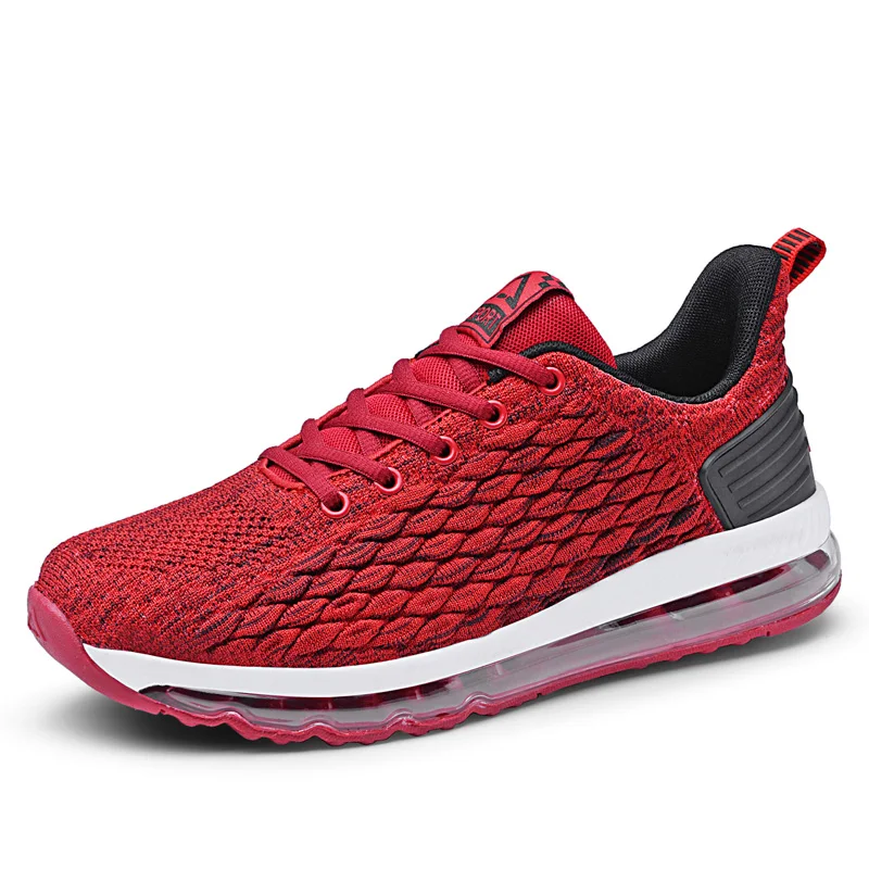 

Supply Comfortable Cheap Price Mens Sport Shoes Summer Breathable Red Sports Shoes for Men running tenis shoes