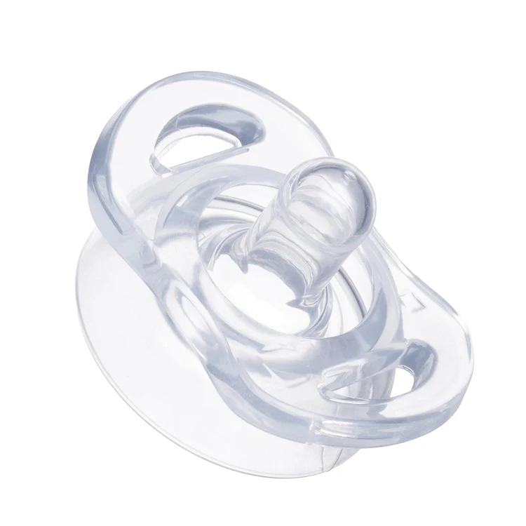 

Silicone Teething Pacifier Oem Eco Fancy Silicon Soother Pacifiers For Newborn Baby, Transparent
