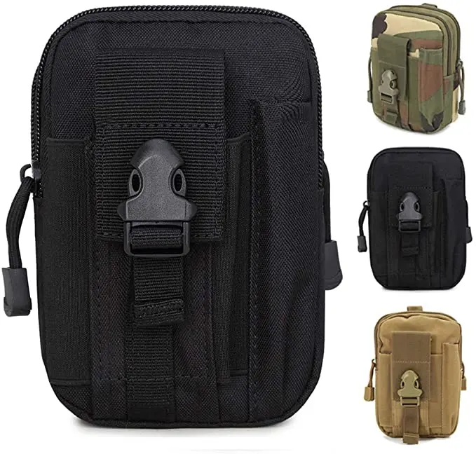 

Drop Ship Sports Multi-Purpose Poly Tool Holder Tactical Molle EDC Pouch Utility Gadget Belt Waist Bag with Cell Phone Holster