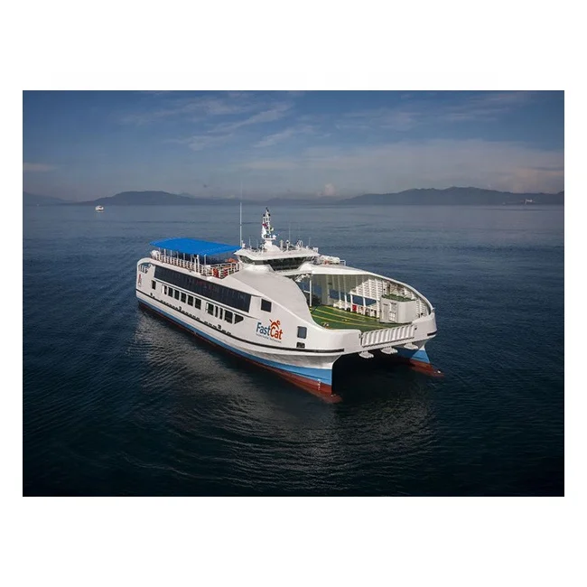 
50M Ro Ro Ship for Car and Passengers Steel Catamaran for Coastal Island Tour FastCat Ferry Vessel 