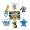 Guam tourist souvenir gift Guam custom resin hand printed palm tree beach souvenir photo frame