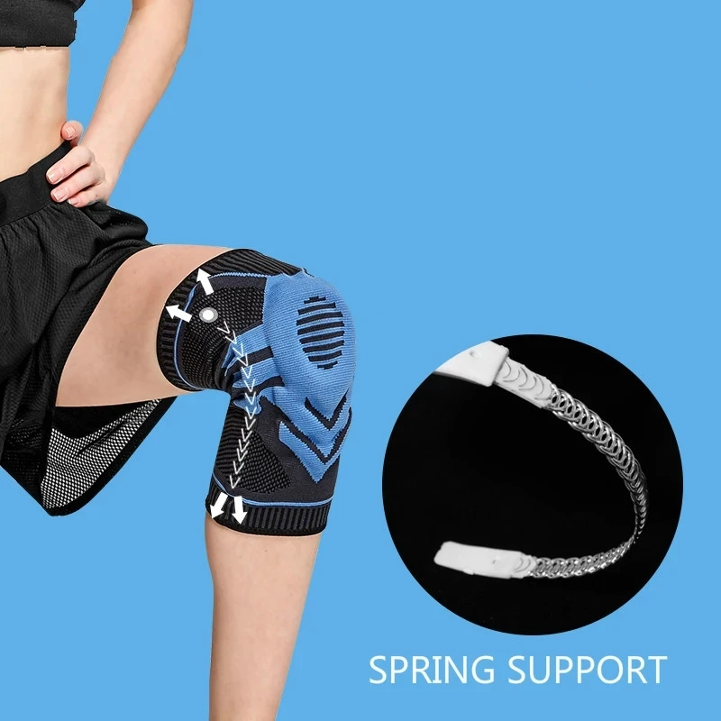 

Awesome 2PCS Compression Knee Sleeve Knee Brace with Side Spring Support & Silicone Gel, Green