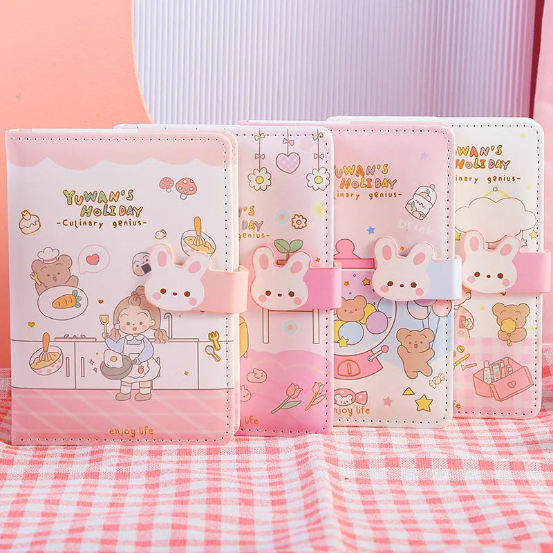 

wholesale eco friendly diary notebook kawaii cute kids anime school students cartoon rabbit notebook