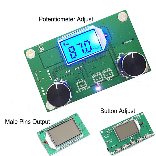 Fm Receiver Module Wireless Frequency Modulation Fm Radio Module Digital Radio Receiver Board Fm