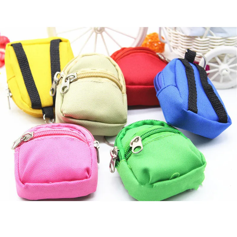 

Wholesale High Quality Cheap Price Mini Backpack Shaped Coin Purse Keychain Bag For Women, Multi colors