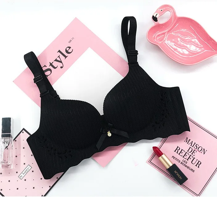 Sexy Women High Quality Microfiber Printed Bras Fashionable Seamless