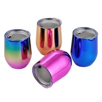 

12oz Double Walled insulated Wine Cup Stainless Steel Wine Tumbler