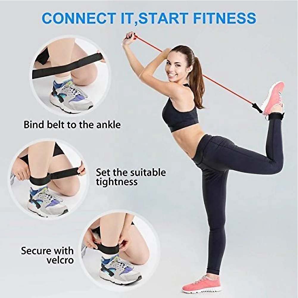 
Fitness Stretch wholesale elastic 11 pcs set tube resistance bands 