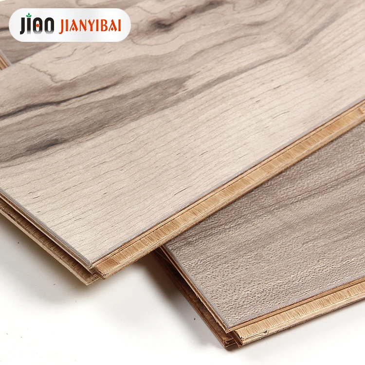 
15mm waterproof E0 laminate wooden flooring J100 sleeping room engineered wood laminate floor 