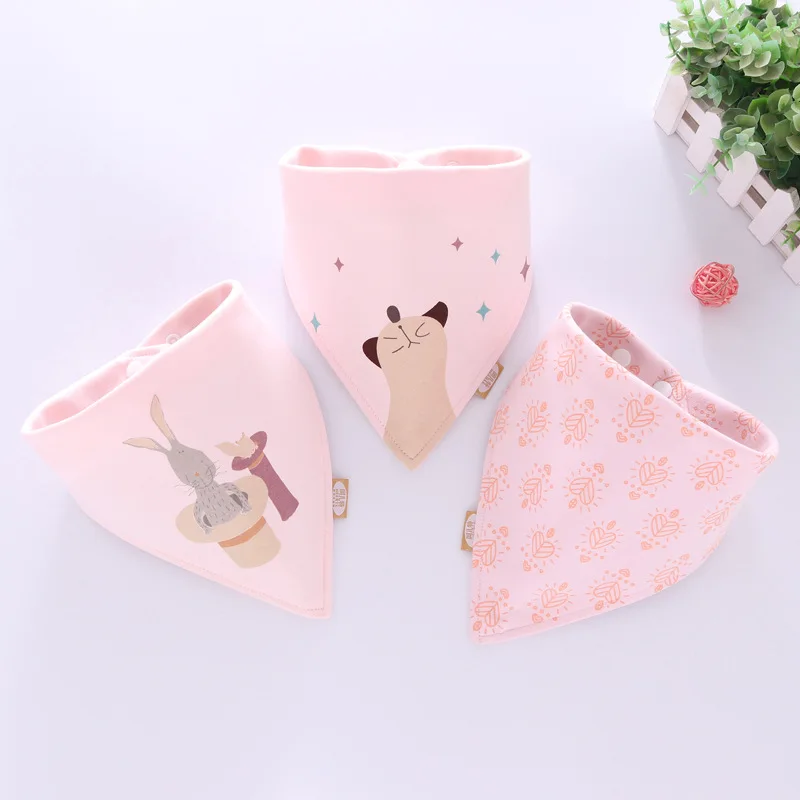 

Cotton Bandana Bibs Baby Babador Feeding Smock Infant Burp Cloths Cartoon Saliva Towel Baby Eating Accessory Soft Baby Stuff