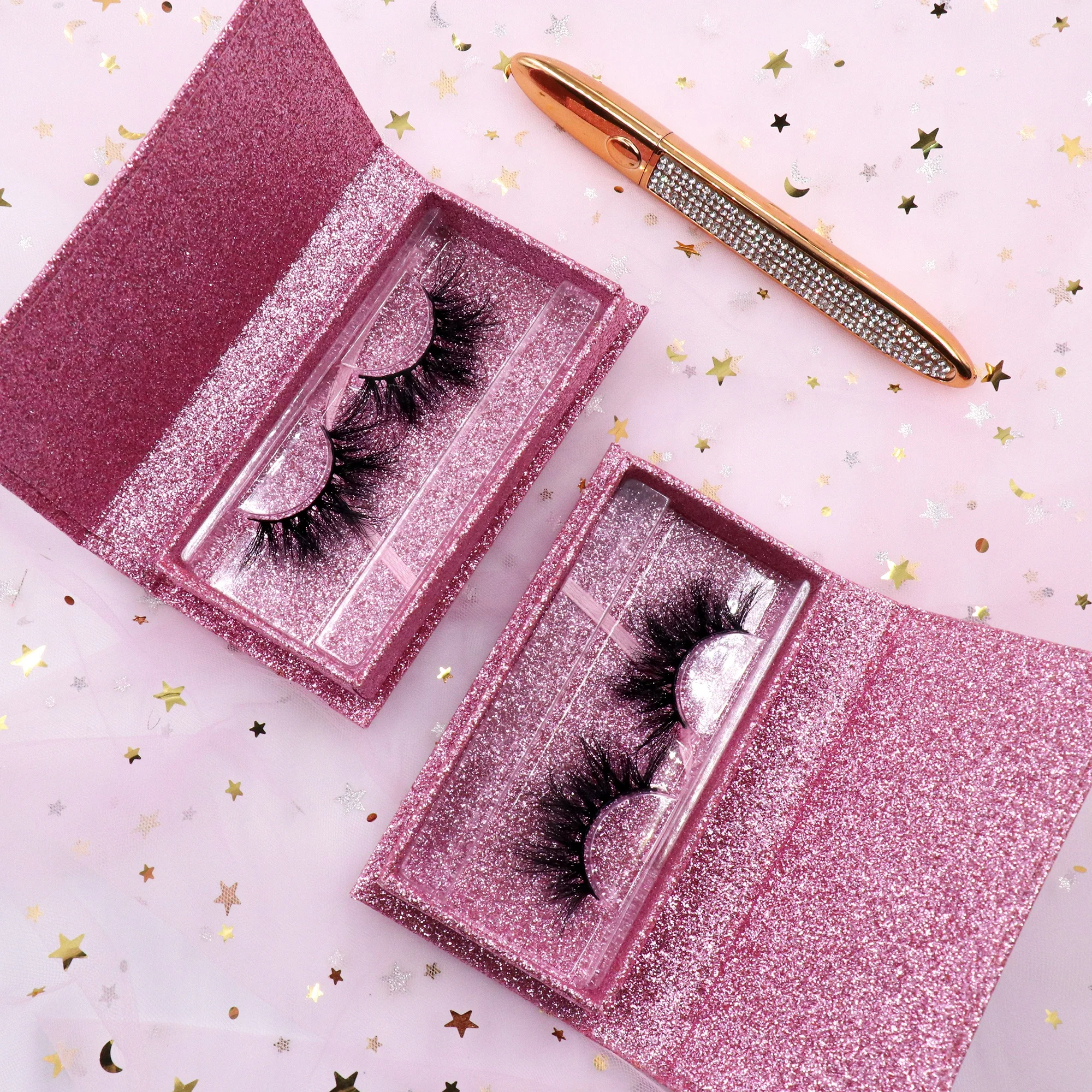 

Factory Price 100% Cruelty Free Real 20 MM False Lashses Private Label Custom 5D Fluffy Mink Eyelashes