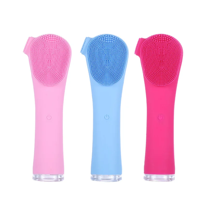 

T50 Electric Mini Portable Waterproof  Facial Cleansing Brush Sonic Vibration Deep Cleansing Skin Massage Face Brush, 3 colors
