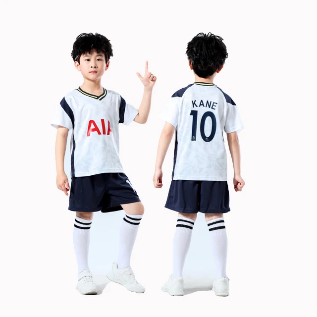 

Wholesale Kids Soccer Uniforms Kit Children Cheap Soccer Team Jersey Uniforms Girls Boys Football Sport Wear Training Uniforms, White yellow