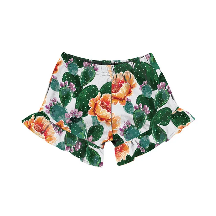 

New Arrival Baby Pants&shorts Milk Silk Fabric Floral Printed Newborn Kids Girls Boys Bummies Wholesale Children Short Pants, Colors