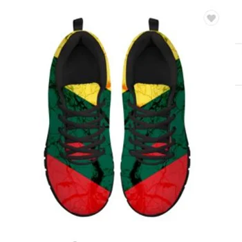 

Wholesale New Men Fashion Sport Shoes lithuania National Flag Printed Shoes Men Sports And Outdoor Black Classic Sport Shoes