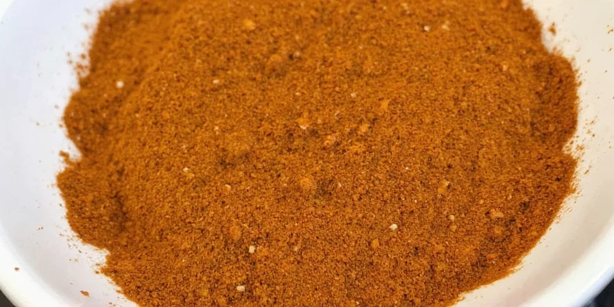 Tikka curry spice blend in a wooden bowl