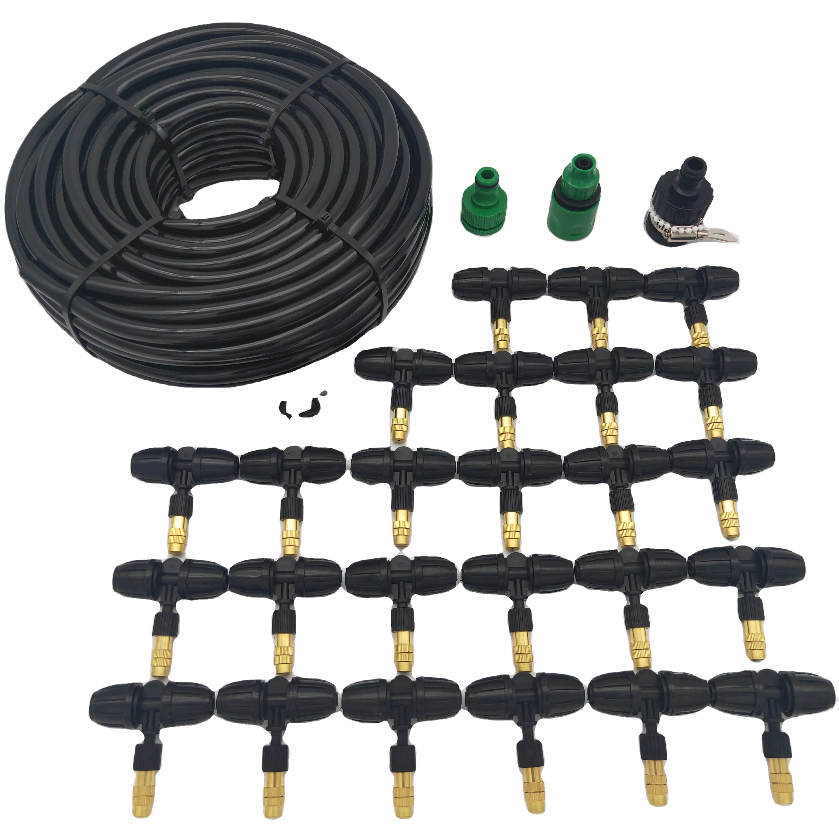 

Garden Irrigation Metal Humidifying Atomizing Nozzle YZS 1-25-3 8-12mm 25m