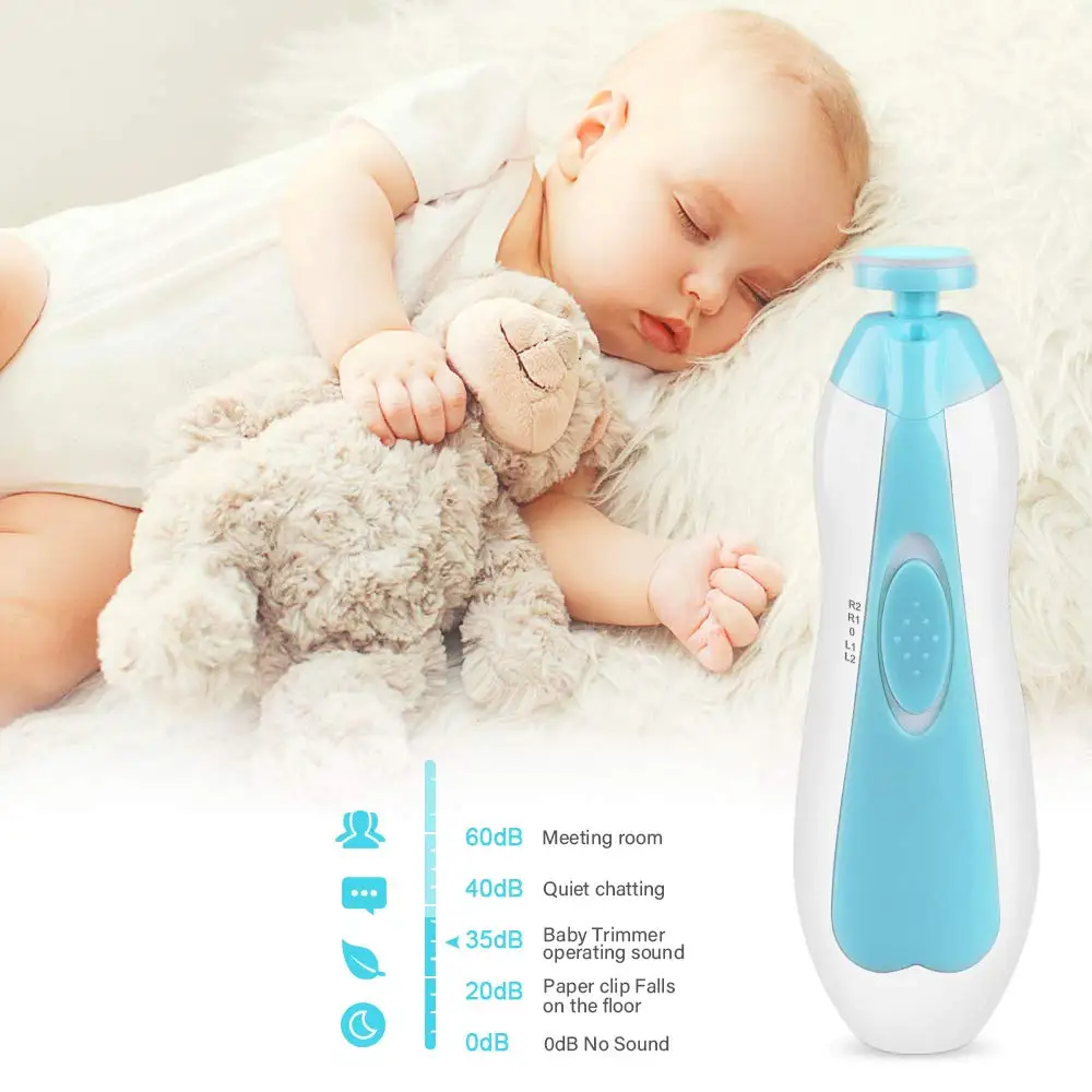 Drop shipping agent Electric Newborn Child 4 Speed Nail Care Nail Trimmer Drills Polisher Scissors