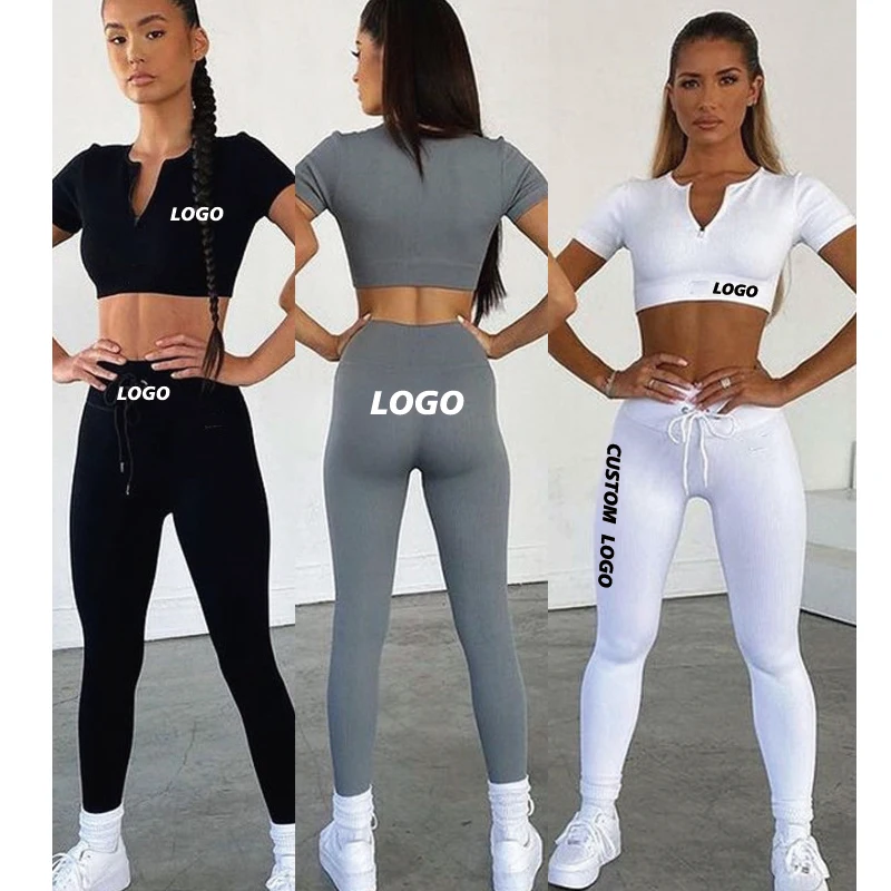 

Free Shipping White Oem Supplex Custom Private Label Sexy Sports Gym Yoga Fitness Wear For Women Dropshipping, Color avaliable