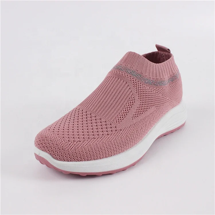 

Casual Women's Shoes Fashion Flat Breathable Flying Woven Soft Sole Running Shoe Casual sneakers, Multicolor