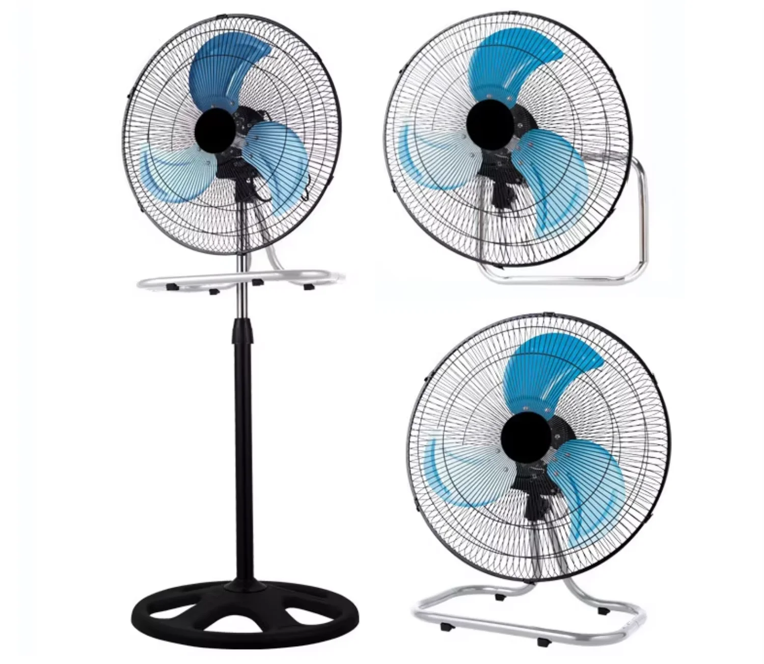 Mechanical Floor Fan, 18-inch, 3-in-1, Aluminum - detail 12