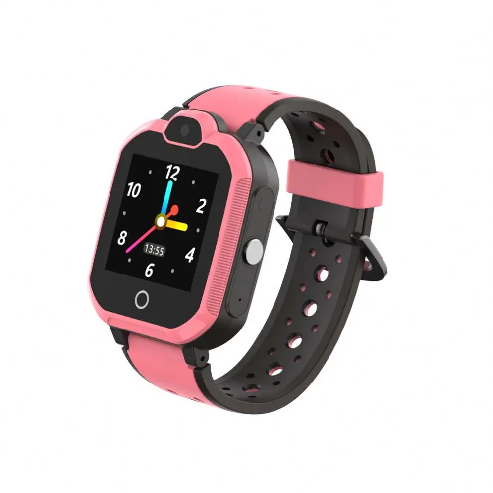 

Factory Price Children Smartwatch Baby Sos Tracker Anti Lost Gps Bracelet Waterproof Wrist Kids Smart Watch, Blue, pink