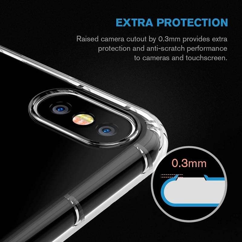 Shockproof Clear Soft Tpu Air Pillow Phone Case For iphone 11 X Xs Mobile Phone Accessories