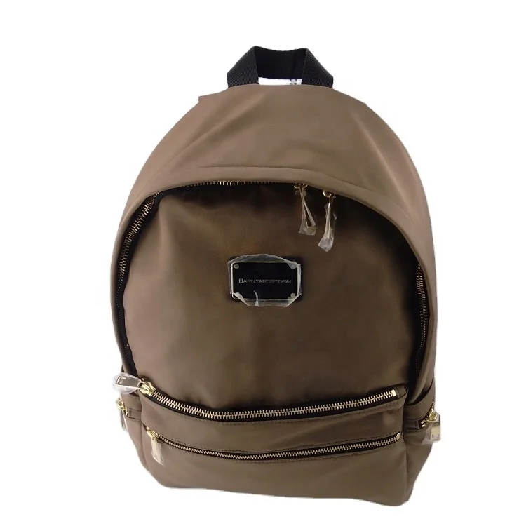 

Dongguan FEON Crown Polyester Cow Leather Backpack for Women, Beige