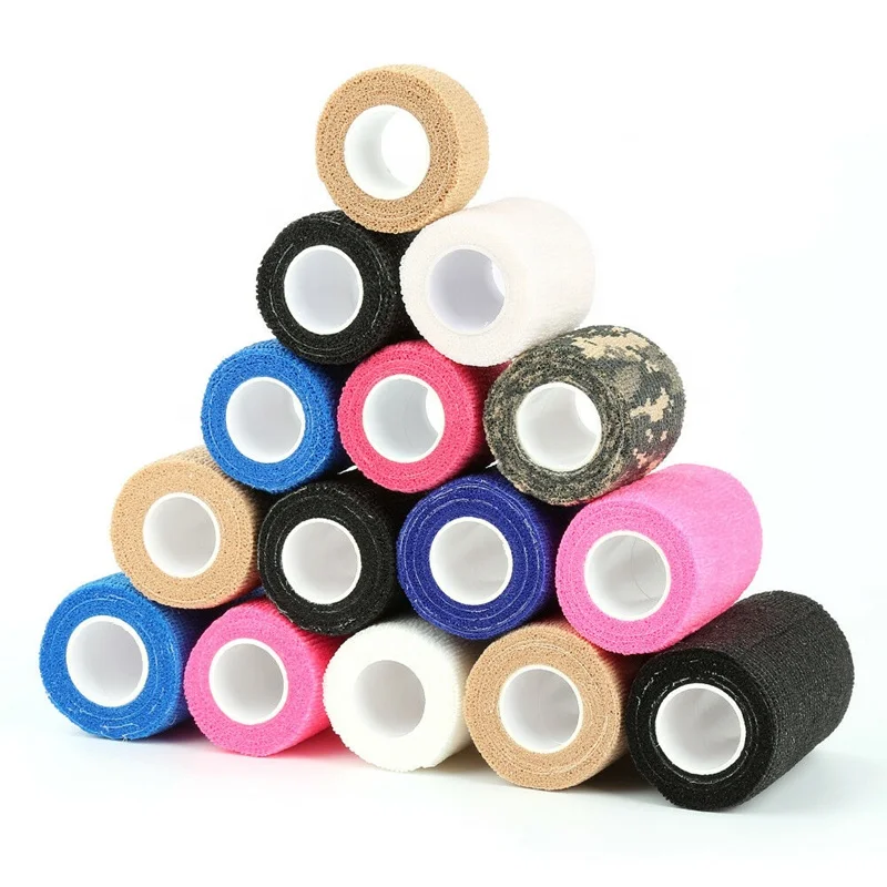 

60% Off ! Special Deal - Limited Supply - 12 Counts Tattoo Grip Wrap Tape 2" Self-Adherent Cohesive Breathable Bandage Rolls
