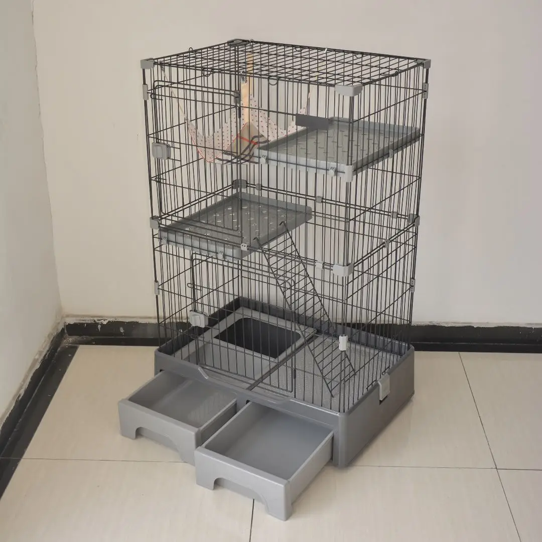 Factory Price Large Breeding Pet Crate 3 Tier Cat Cage Playpen Metal Wire Cat Home Cages With Drawer For Pet Shops Buy Pet Home Pet Shops Cat Cages Product On Alibaba Com