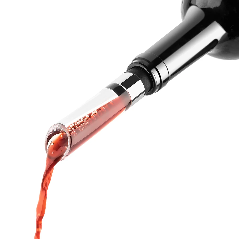 

Amazon Top Seller Red Wine Aerator Pourer - Premium Pourer Aerating and Decanter Spout, Colorful/customized color