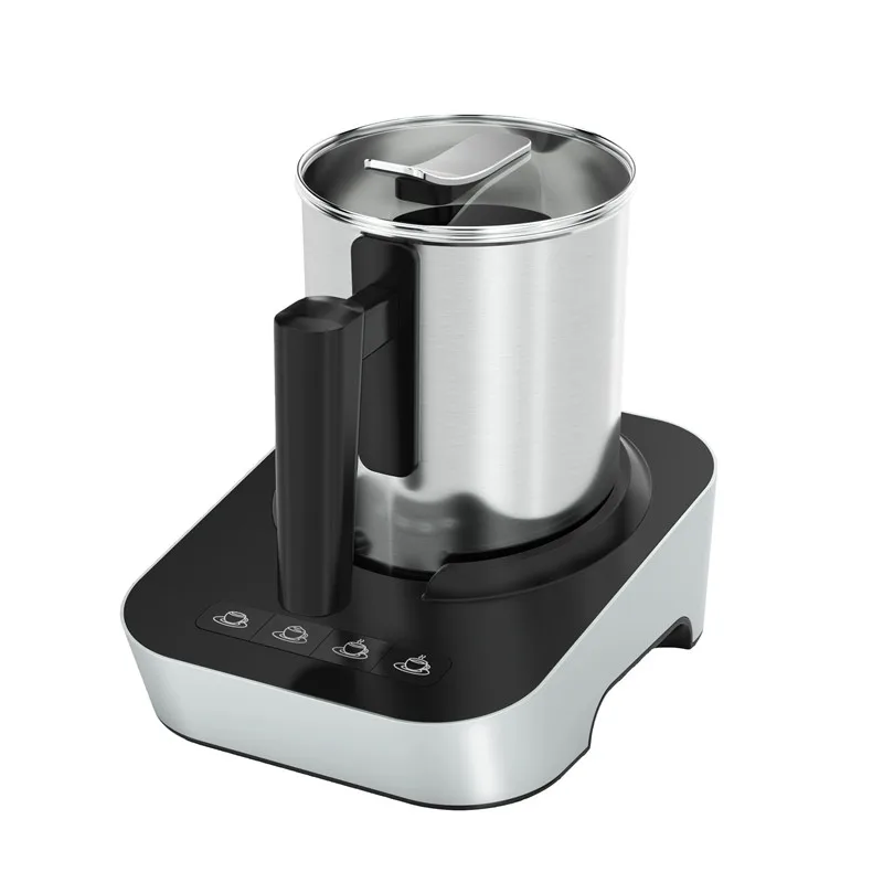 

stainless steel coffee blender multi function hot cold milk warmer foam maker commercial automatic electric milk frother, Stainless steel & black