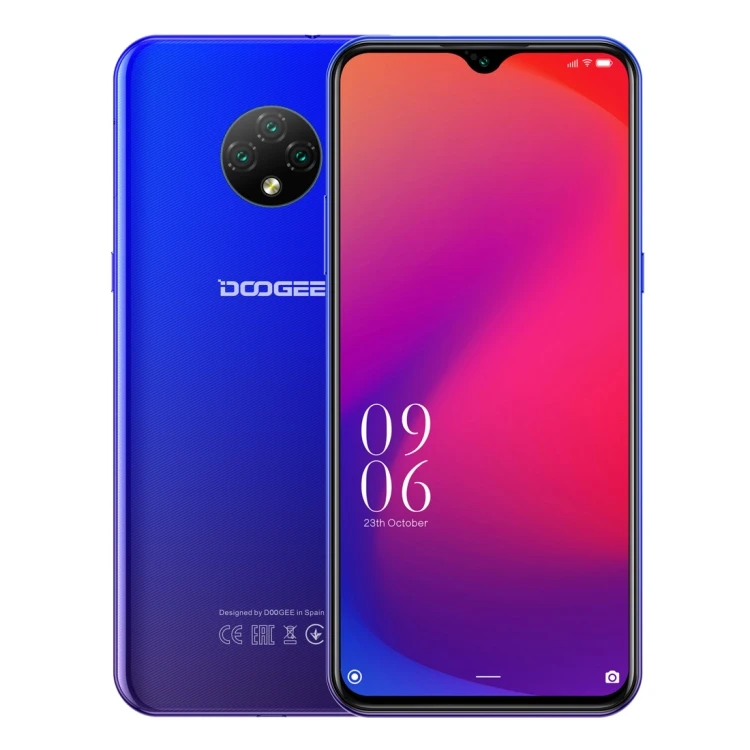 

Dropshipping DOOGEE X95 2GB 16GB Triple Back Cameras Face ID 6.52 inch Android 10.0 4G Quad Core Mobile Smart Phone