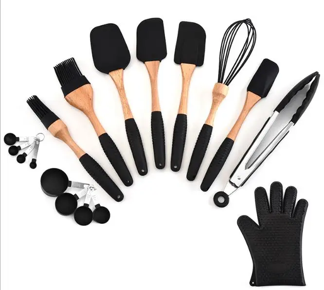 

11-piece Spatula and Brush and Whisk Silicone Baking Utensil Set