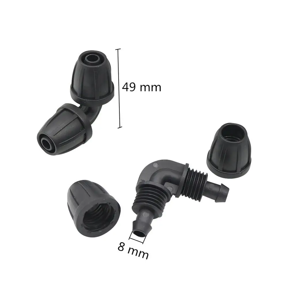 
Drip 8/11mm hose Adapter with lock nut Agricultural tools Aquarium Water connector 