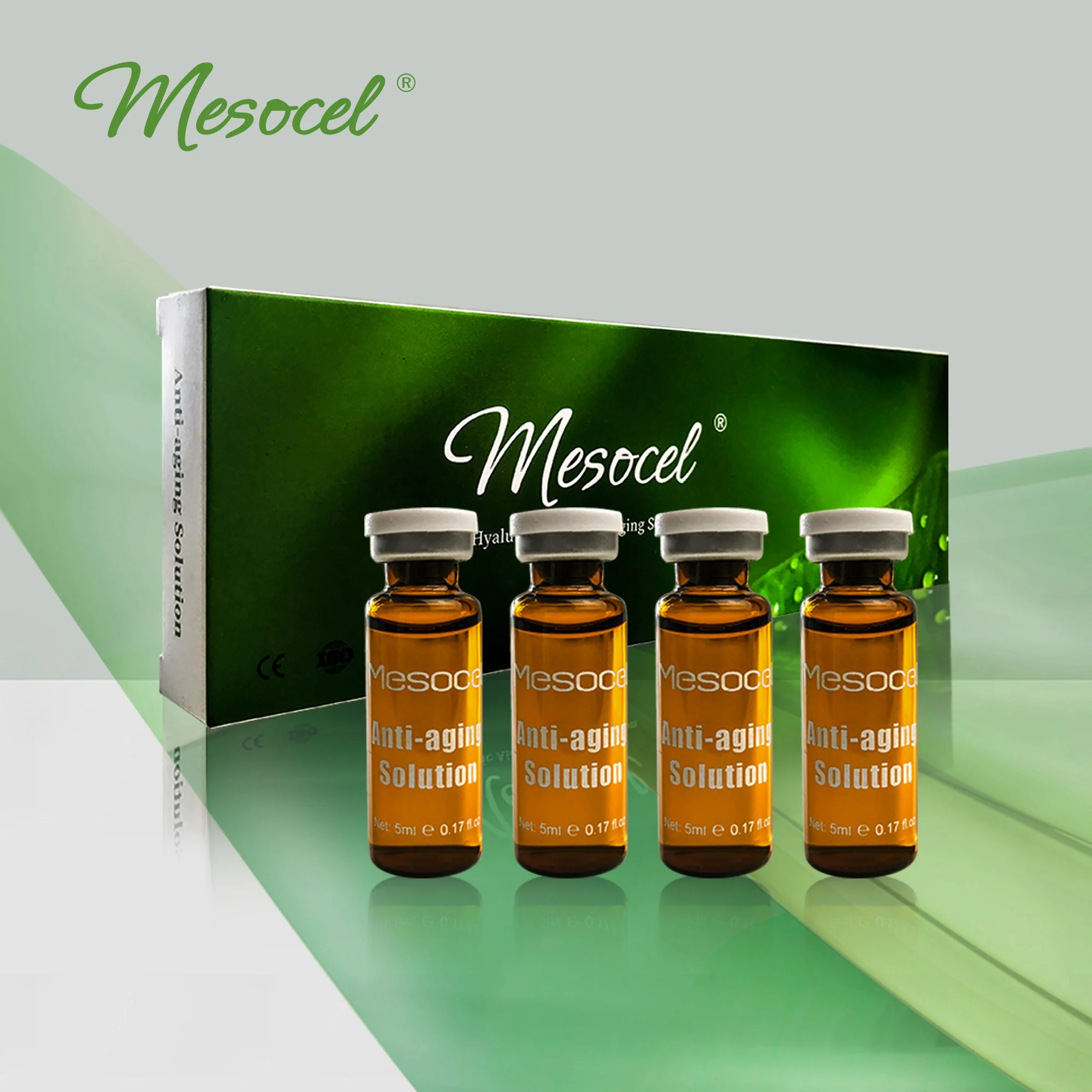 

Mesocel product anti aging skin whitening serum skin booster injection hyaluronic acid mesotherapy ampoules for face