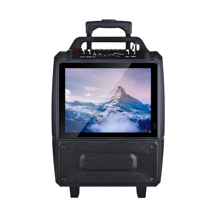 2020 new smart system touch screen bt Multifunction WIFI Video trolley speaker with 14 inch karaoke party pa speaker - ANKUX.COM
