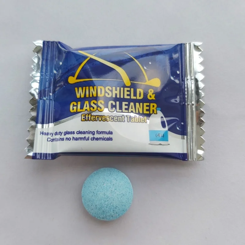 

solid effervescent cleaning tablets car glass windshield cleaner tablet, Blue