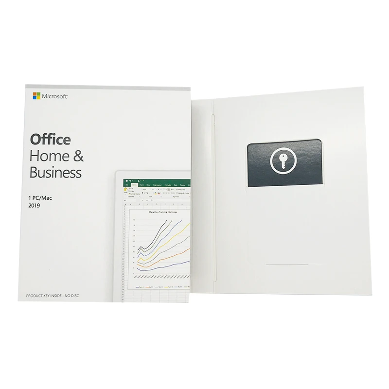 

Microsoft Original Office 2019 Home & Business Key Card office 2019 HB for Mac/ Windows