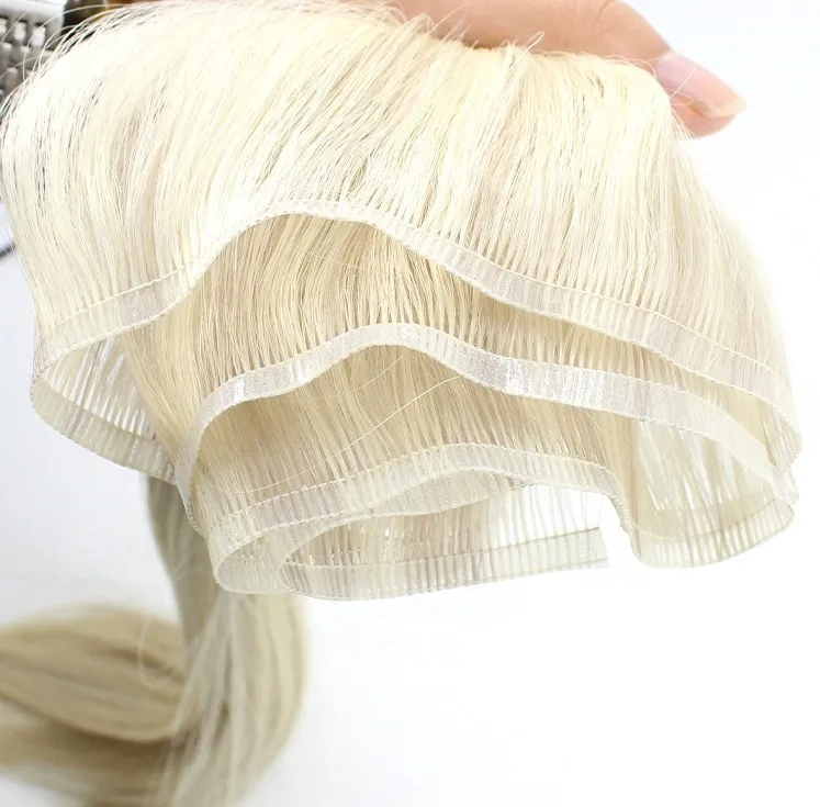 

Wholesale 56cm 22'' Keratin Cuticle Remy Hair Flat Weft Human Hair Extensions