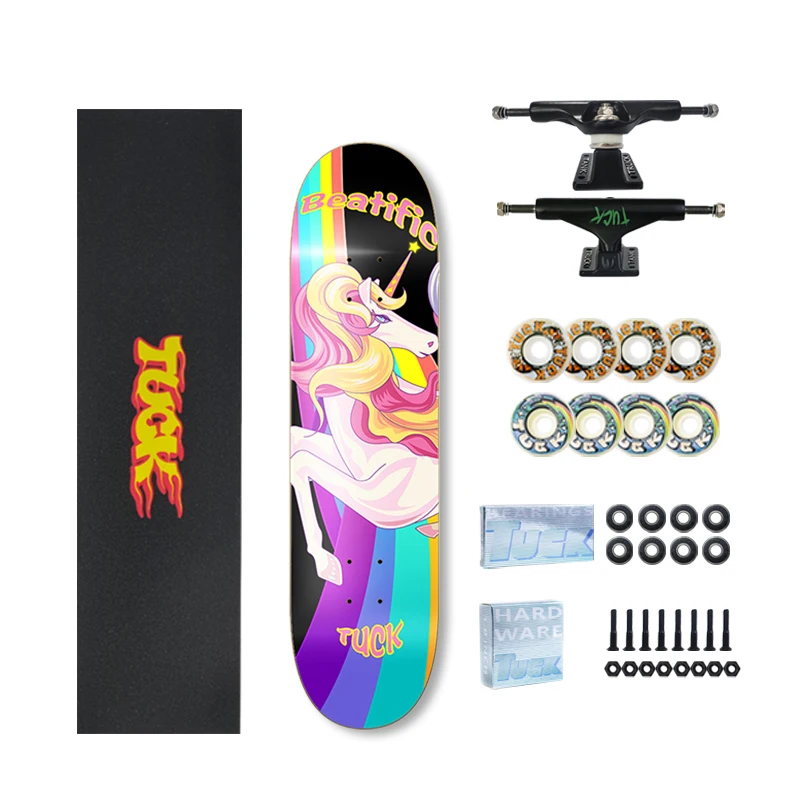 

Tuck Brand Skate board Professional Complete Skateboard With Graphic Printing Skateboard Set