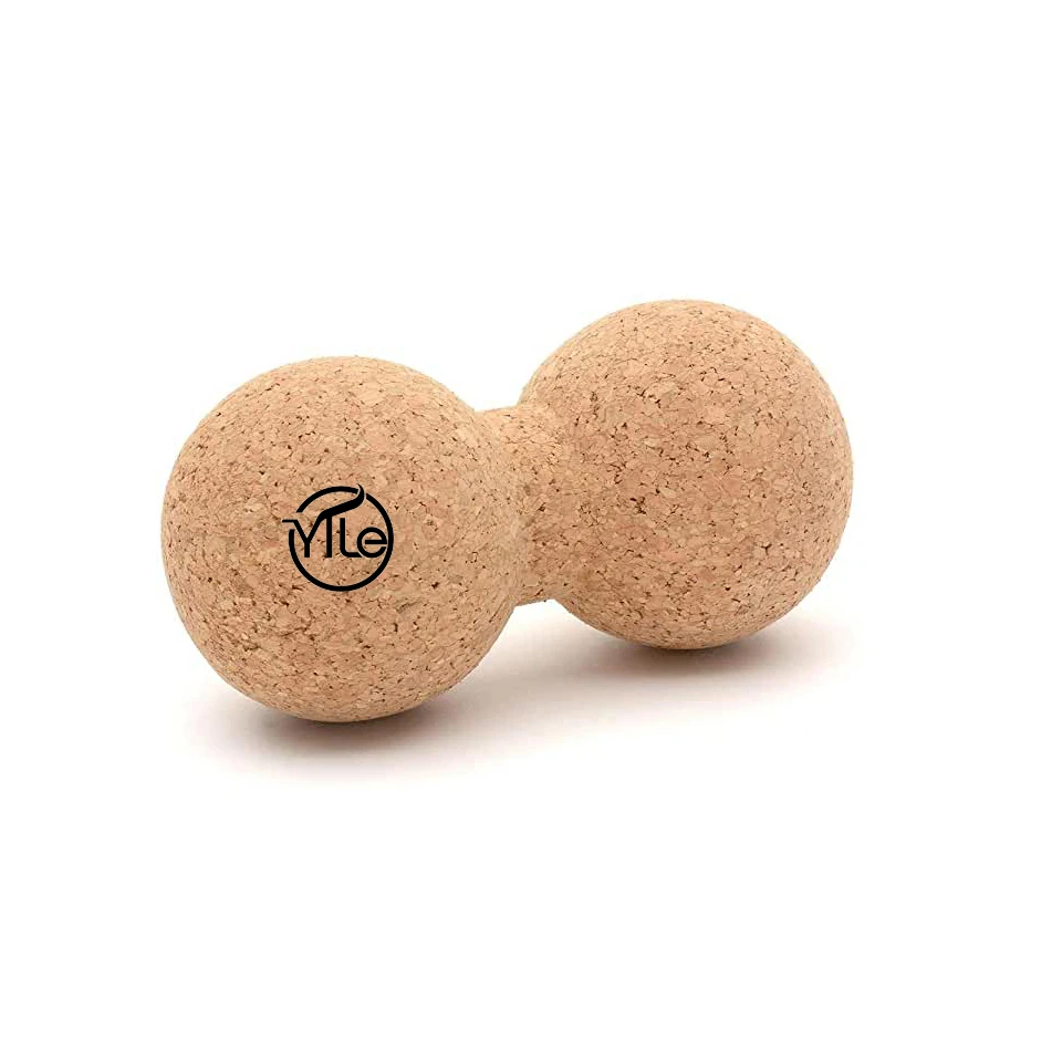 

Natural eco friendly yoga therapy cork massage peanut ball manufacturer